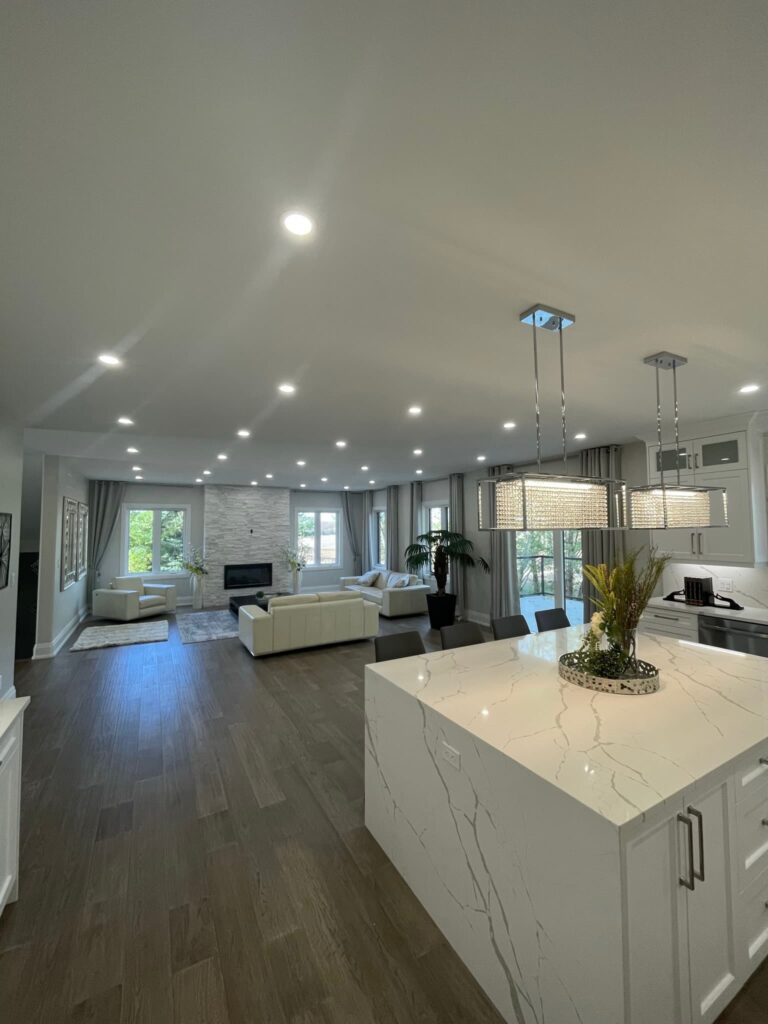 Modern kitchen renovation completed by Valley Renovation Inc in NYC
